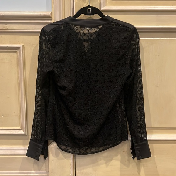 Women Black Button Down - Picture 4 of 6